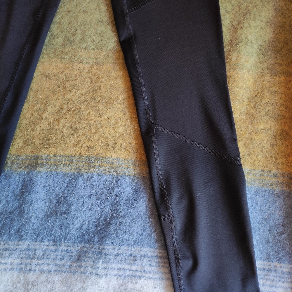 EXP CORE Asymmetrical Mesh Panels Black Yoga Athletic Workout Tights Leggings XS - Picture 8 of 8